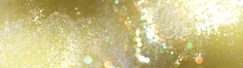 Golden Glitter Particles | Widescreen Background 4K. Video in Loop 스톡 동영상 347584081