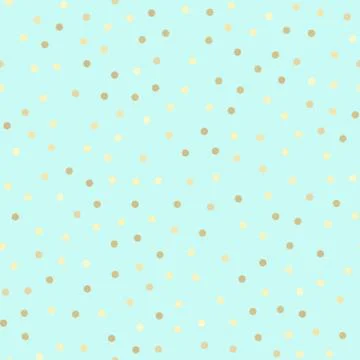 Golden glitter seamless pattern, mint background Illustrazione stock
