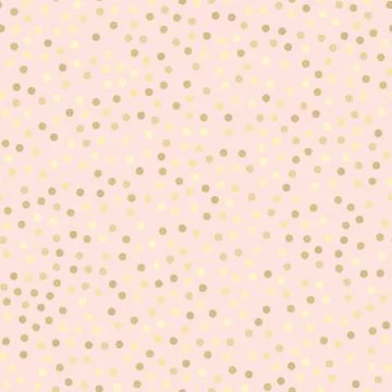 Golden glitter seamless pattern, pink background Stock Illustration