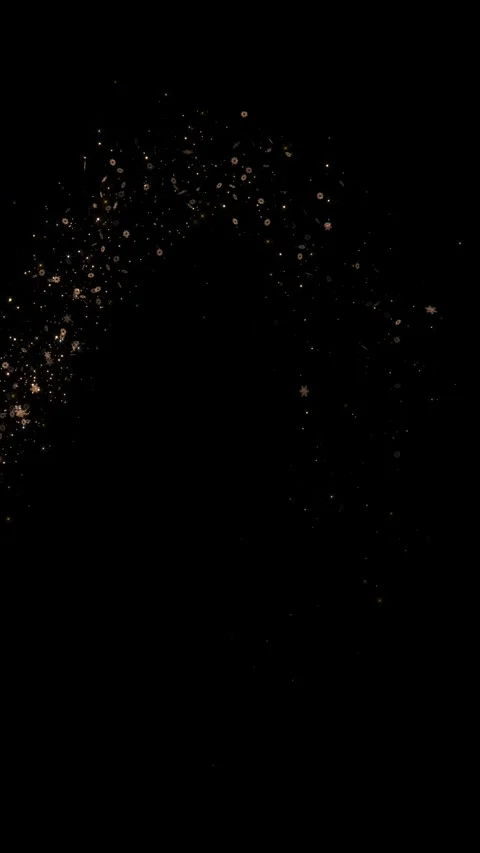 Golden Glitter shining Dust Particles Transitions particles sparkles. Christmas Stock Footage 333892937