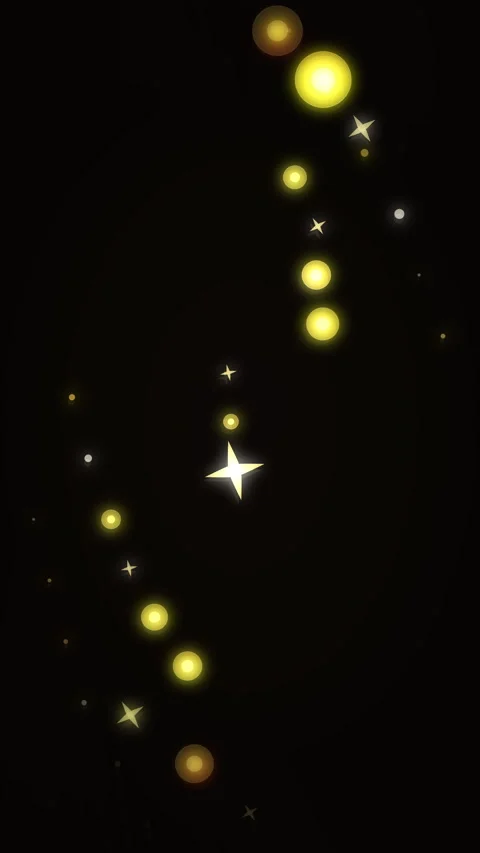 Golden glitter sparkle animation loop with magic dust glowing stars Stock Footage 346636969