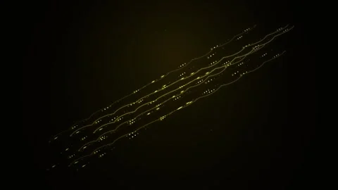Golden glitter stream falling on dark background, magical festive sparkle a.. Stock Footage 346002579