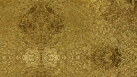 Golden Glitter Texture Abstract Metallic Background Dense Gold Particles Video stock 332668002