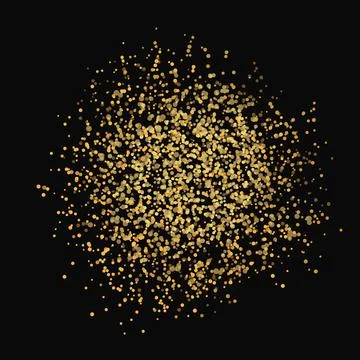 Golden Glitter texture for background. Vector illustration Stock Illustration