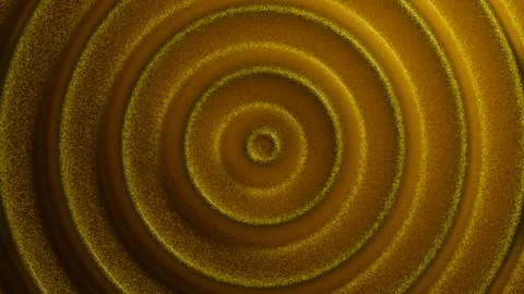 Golden glitter texture in waving pattern 3D animation Stock Footage 254232491