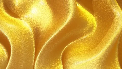 Golden glitter textured loop animated background, with a wavy pattern Stock Footage 277343686