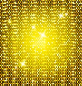 Golden glitter vector Stock Illustration