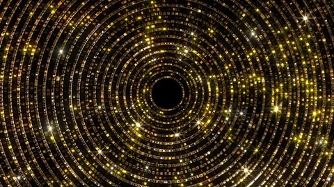 Golden Glittering Crystals Stockbeeldmateriaal 102436409