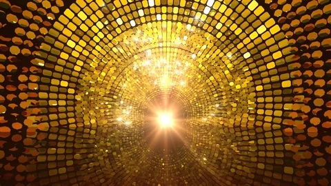 Golden Glittering Gate Stock Footage 84279242