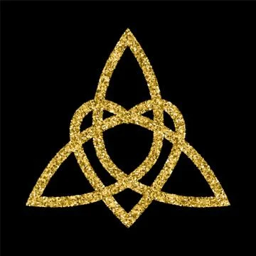 Golden glittering logo template Stock Illustration