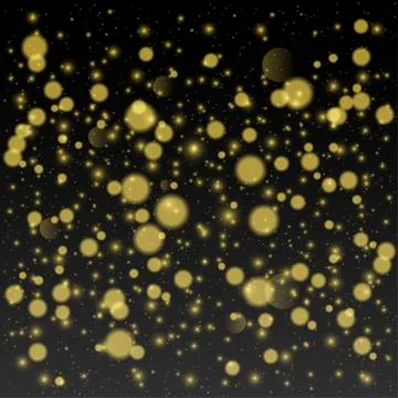 Golden glitters background Stock Illustration