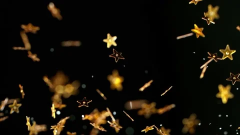 Golden Glitters Background in Super Slow Motion Stock Footage 141397231