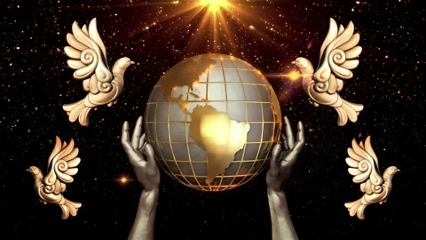 Golden Globe Background Vidéo 345895603
