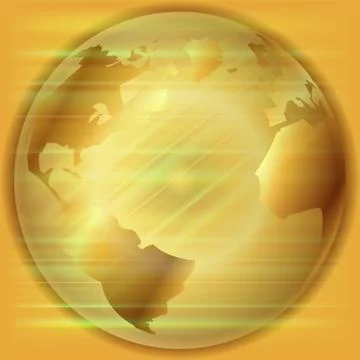 Golden Globe background Stock Illustration