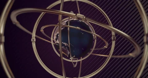 Golden Globe Background Loop Stock Footage 229862755