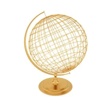 Golden globe Ilustração Stock