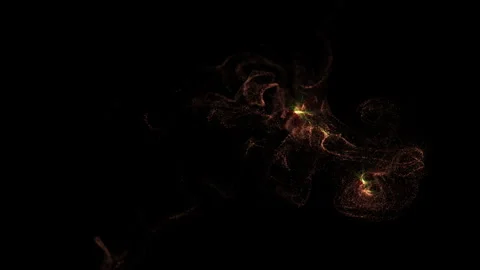 Golden Glow Particles Burst Flow Element Stock Footage 320515257