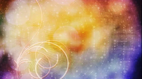 Golden Glowing Flourish Stock Footage 50624430