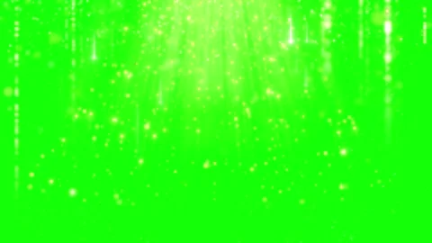 Golden glowing light particles forming a circle frame on a green screen Stock Footage 341907330