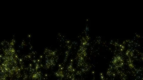 Golden Glowing Particles Background Vidéo 321384635