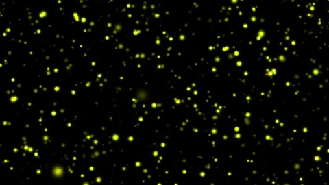 Golden Glowing Particles Moving Through Camera Vidéo 321305473