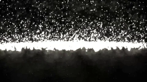 Golden glowing star particle in random direction with bounce Stock Footage 71540978
