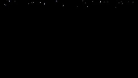 Golden glowing star particle in random direction with bounce Stock Footage 72433859