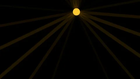 Golden god rays light beams on black background for epic overlay 4K Vídeos de archivo 336482641