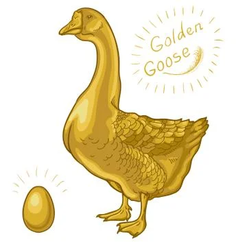 Golden Goose Stock Illustration