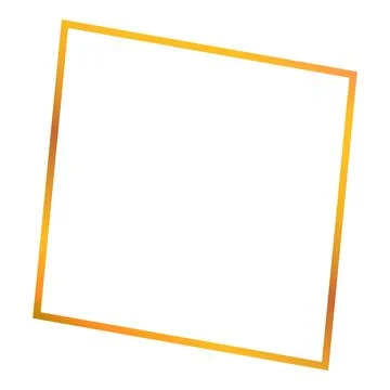 Golden gradient border framing empty white space 스톡 일러스트