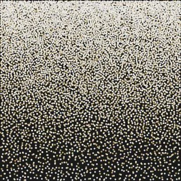Golden grainy dotwork gradient texture. Retro halftone stippled background 库存插图