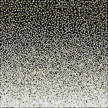 Golden grainy dotwork gradient texture. Retro halftone stippled background Stock Illustration