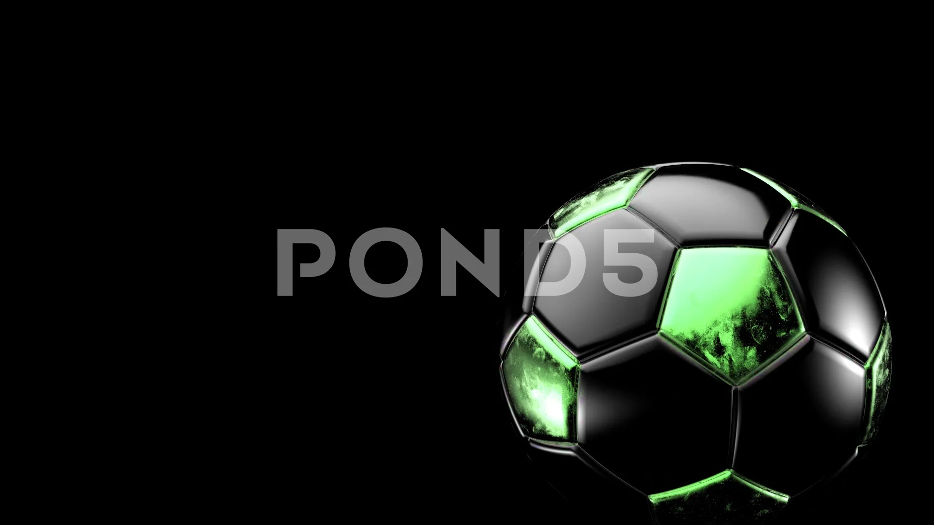 Golden green and black soccer ball that ... | Stock Video | Pond5