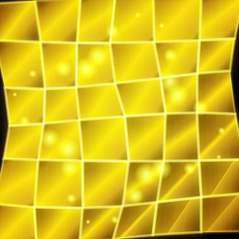 Golden Grid Abstract Background with Bubbles and Light Streaks - Luxury Shine Stock Footage 346283238