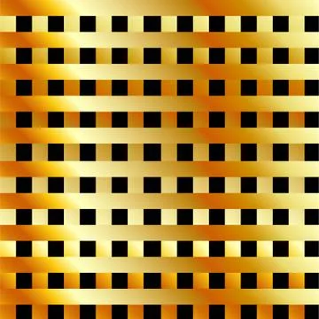 Golden grid background Stock Illustration