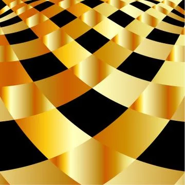 Golden grid background Stock Illustration