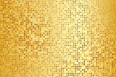 Golden halftone pattern Stock Illustration