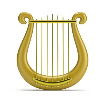Golden harp Stock Illustration