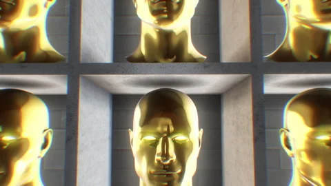 Golden Head Clones Stock Footage 263883604