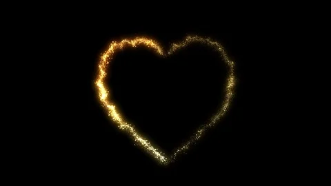 Golden Heart Stock Footage 98494635