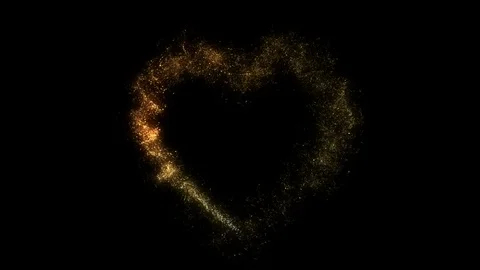 Golden Heart Stock Footage 98494688
