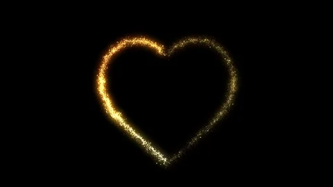 Golden Heart Stock Footage 98494730