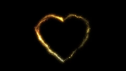 Golden Heart Stock Footage 98494765