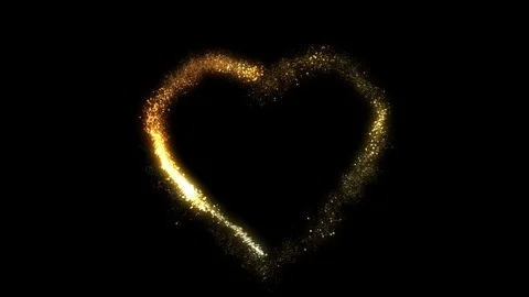 Golden Heart Stock Footage 98494773