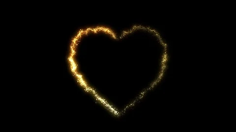 Golden Heart Stock Footage 98494793