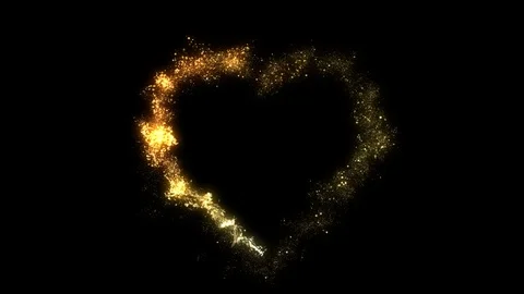 Golden Heart Stock Footage 98494801