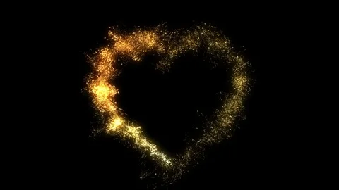 Golden Heart Stock Footage 98494818