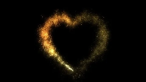 Golden Heart Stock Footage 98494826