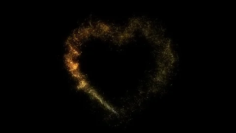 Golden Heart Stock Footage 98494835