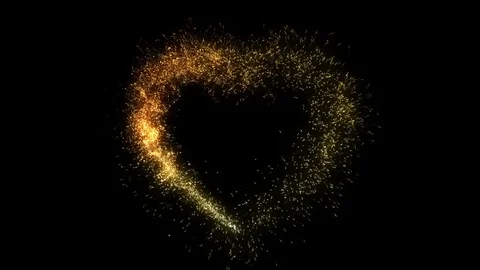 Golden Heart Stock Footage 98494840